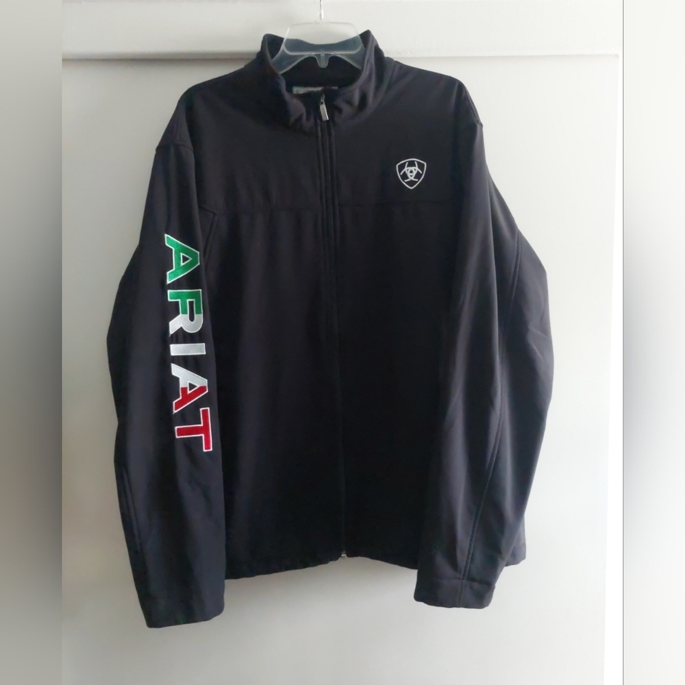 Ariat Soft Shell Performance Jacket Zip Up Black … - image 6